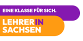 Das Logo für Lehrer werden in Sachsen mit der Schrift "Eine Klasse für sich. Lehrer werden in Sachsen."